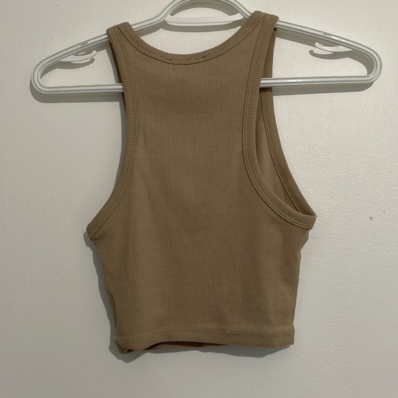 Tan Zara Cropped tank top - Picture 4 of 4